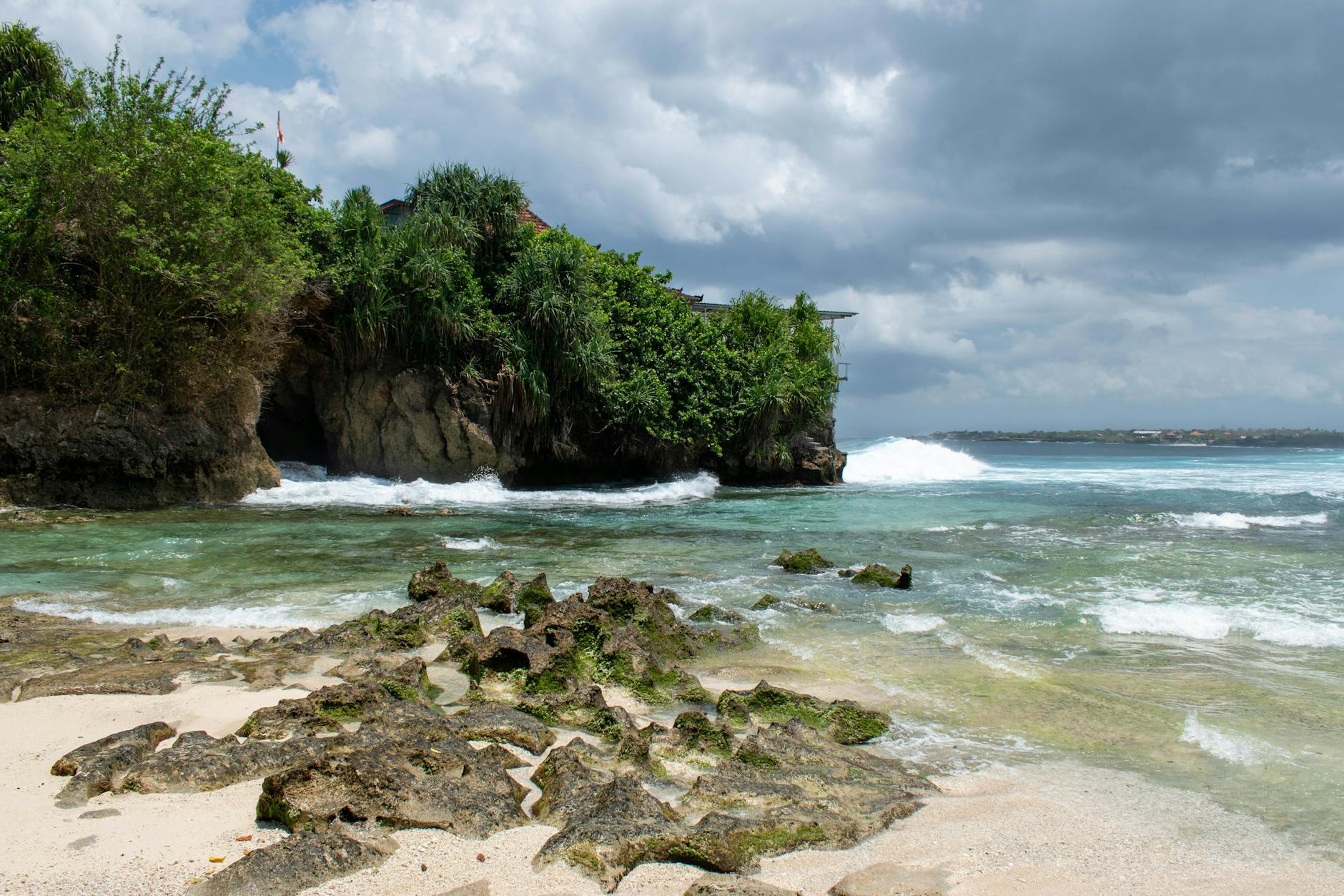 sunny day at padang padang beach bali indonesia